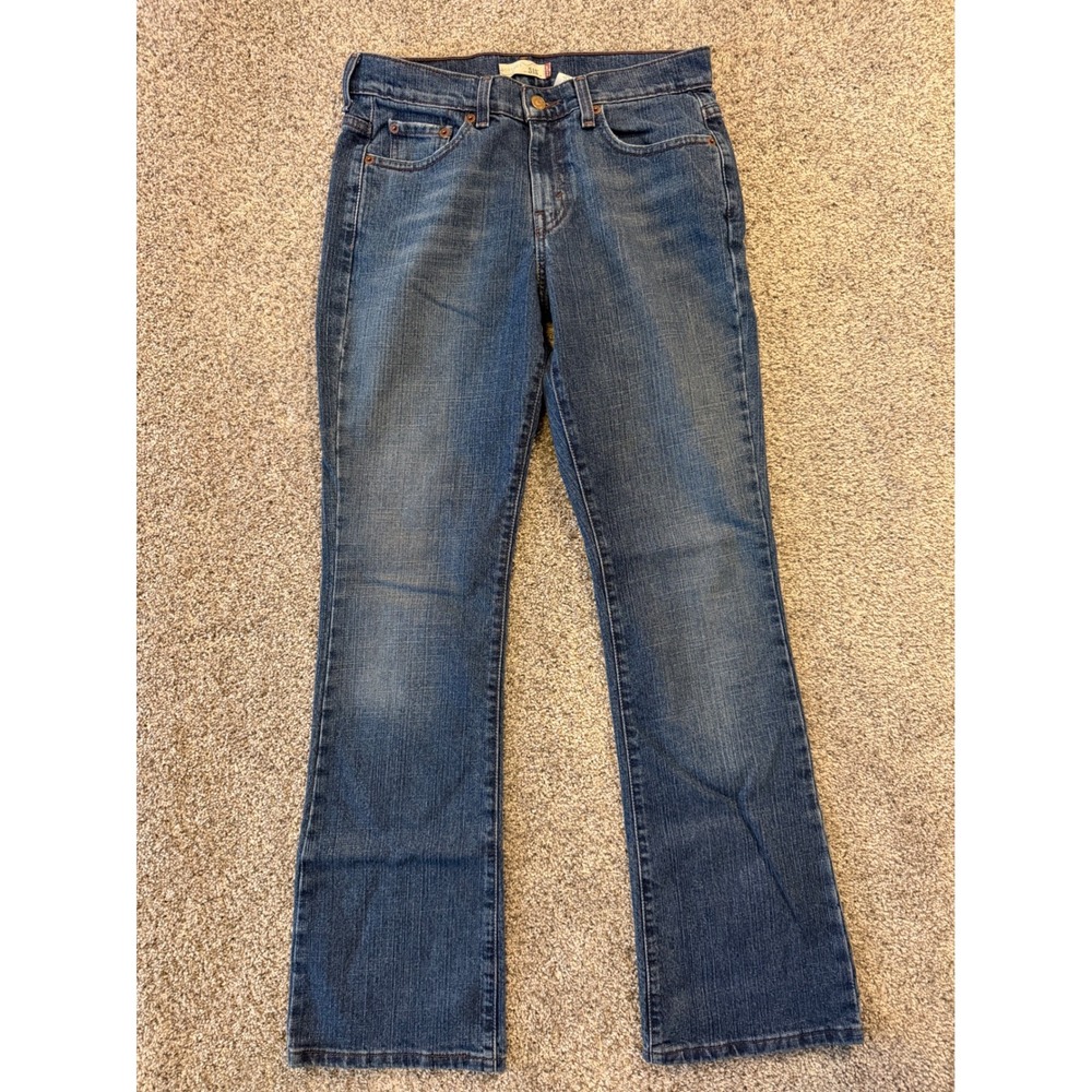 Levis 515 Jeans Womens 4M Blue Bootcut Stretch Medium Wash Denim